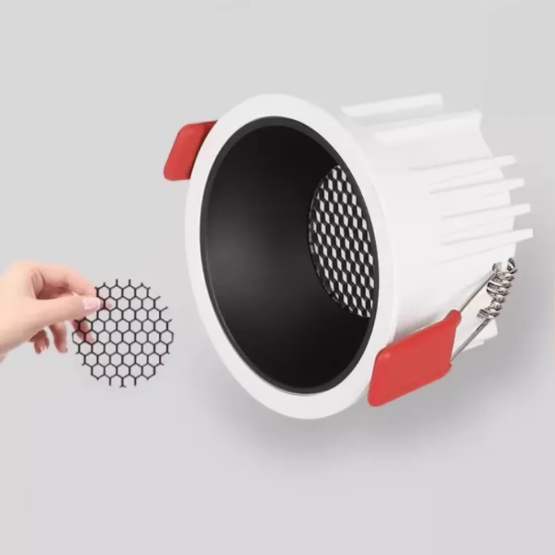 Dimmable Recessed LED Downlight Deep Anti-glare Spot Light Aluminum Ceiling Spotlight Bedroom Living room Kitchen