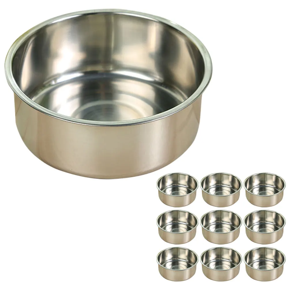 

10pcs Stainless Steel Sauce Dishes Round Sushi Dipping Bowls Kitchen Supplies Soy BBQ Picnic Small Seasoning Bowls Metal Dining