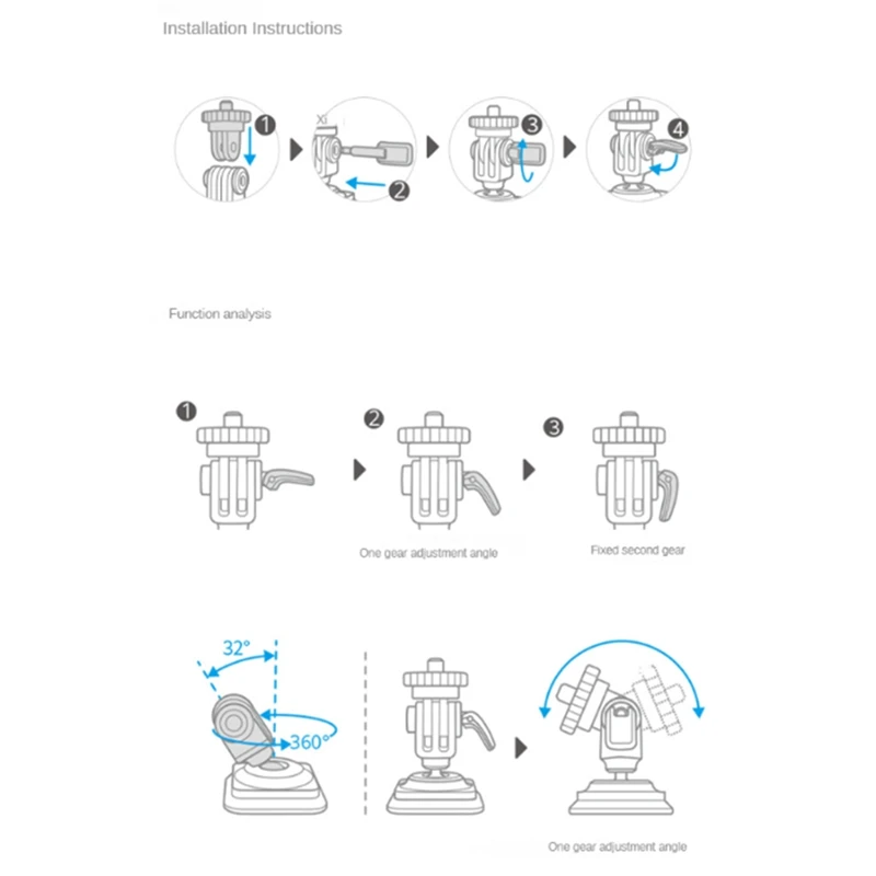 For Gopro/Insta360 Sports Camera Snaplock Adapters Aka Interface Multifunctional Camera Accessories