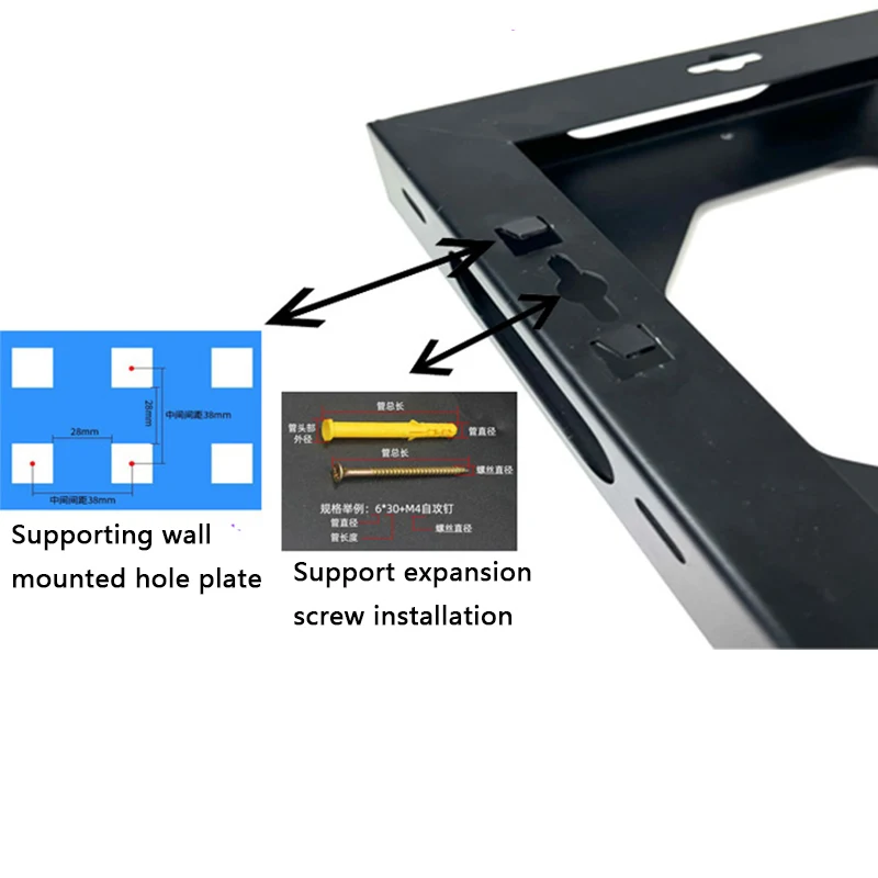 Support de base mural pour carte mère ATX MATX, ouverture horizontale pour PC, DIY