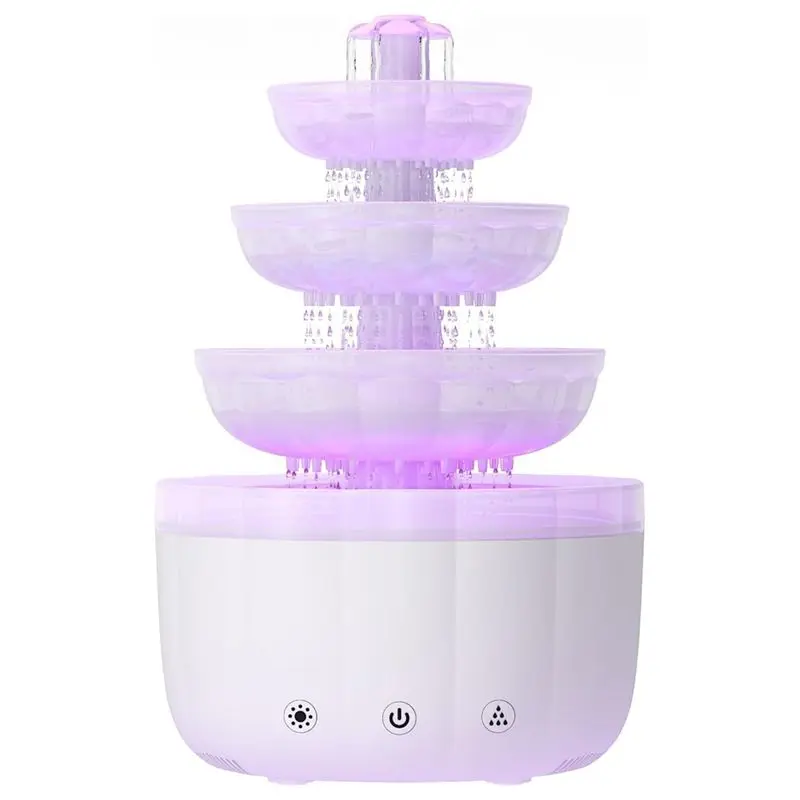 B89B-Cloud Rain Humidifier Featuring LED Mood Light Essential Oil Diffuser& Sound White Noise Generator For Bedroom