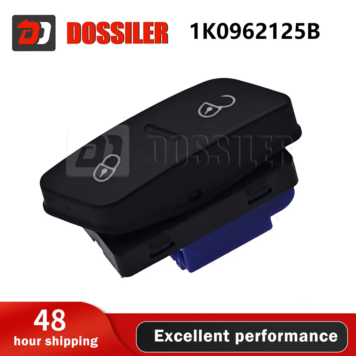 

1K0962125B Dossiler Кнопка переключателя центрального дверного замка со стороны водителя для Golf (GTI) MK5 Jetta MK5 Rabbit Tiguan Passat CC Sharan Seat