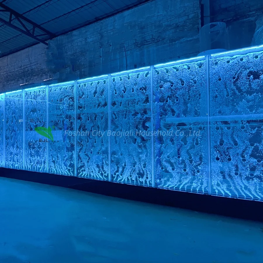 

Customization.Custom Led Lighting Water Curtain Acrylic Water Bubble Wall Indoor Screens Partitions