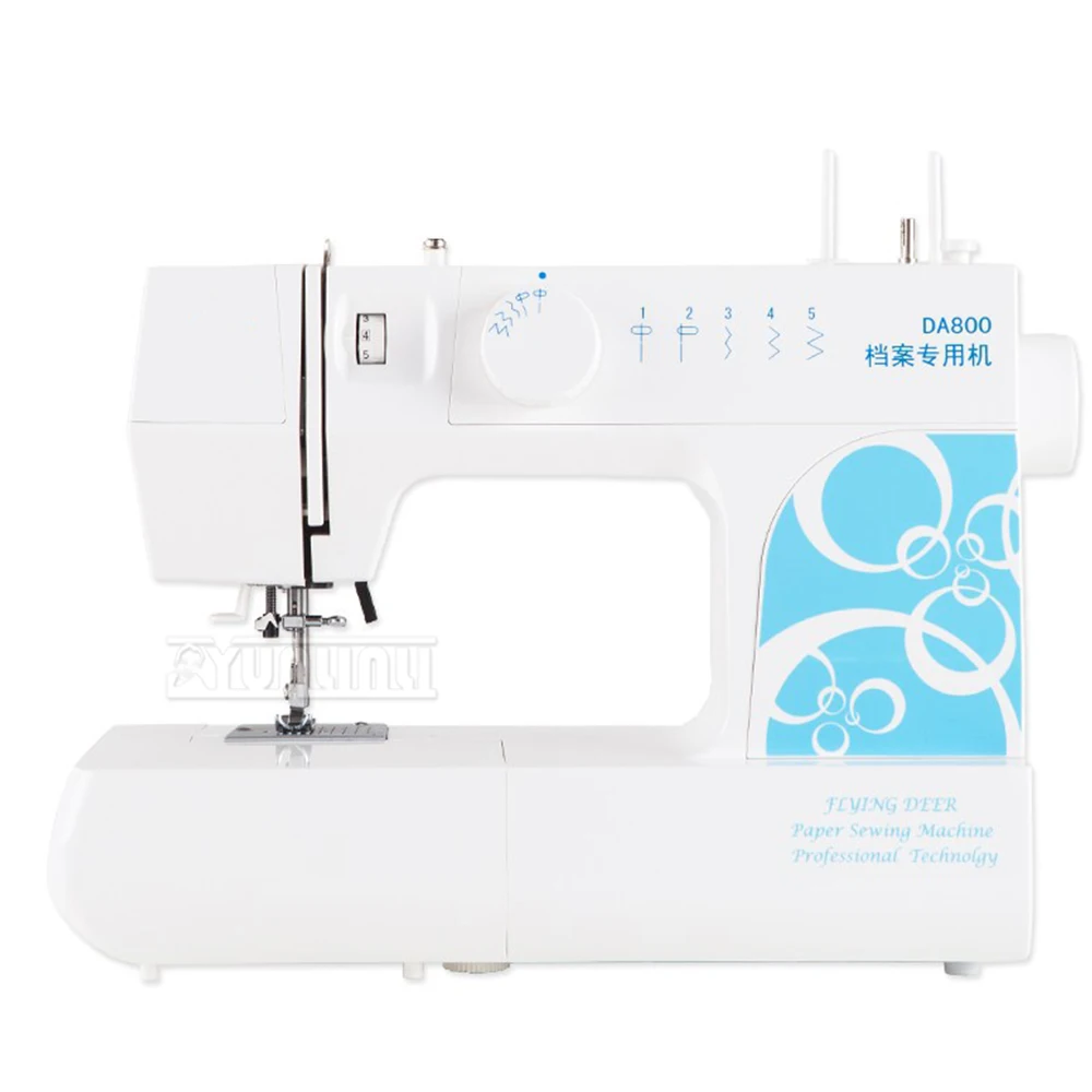 DA800 Archival Cardboard Paper Binding Sewing Machine A4 Thick Document Line Electric Binding Machine 220V Binding Tools