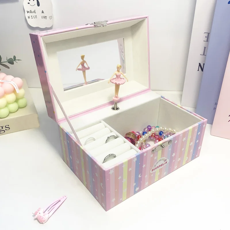 

Jewelry Organizer Gift Packaging Box Musical Dainty Gift Boxes for Festival Valentine's Day Mother's Day Gift Storage Box S070