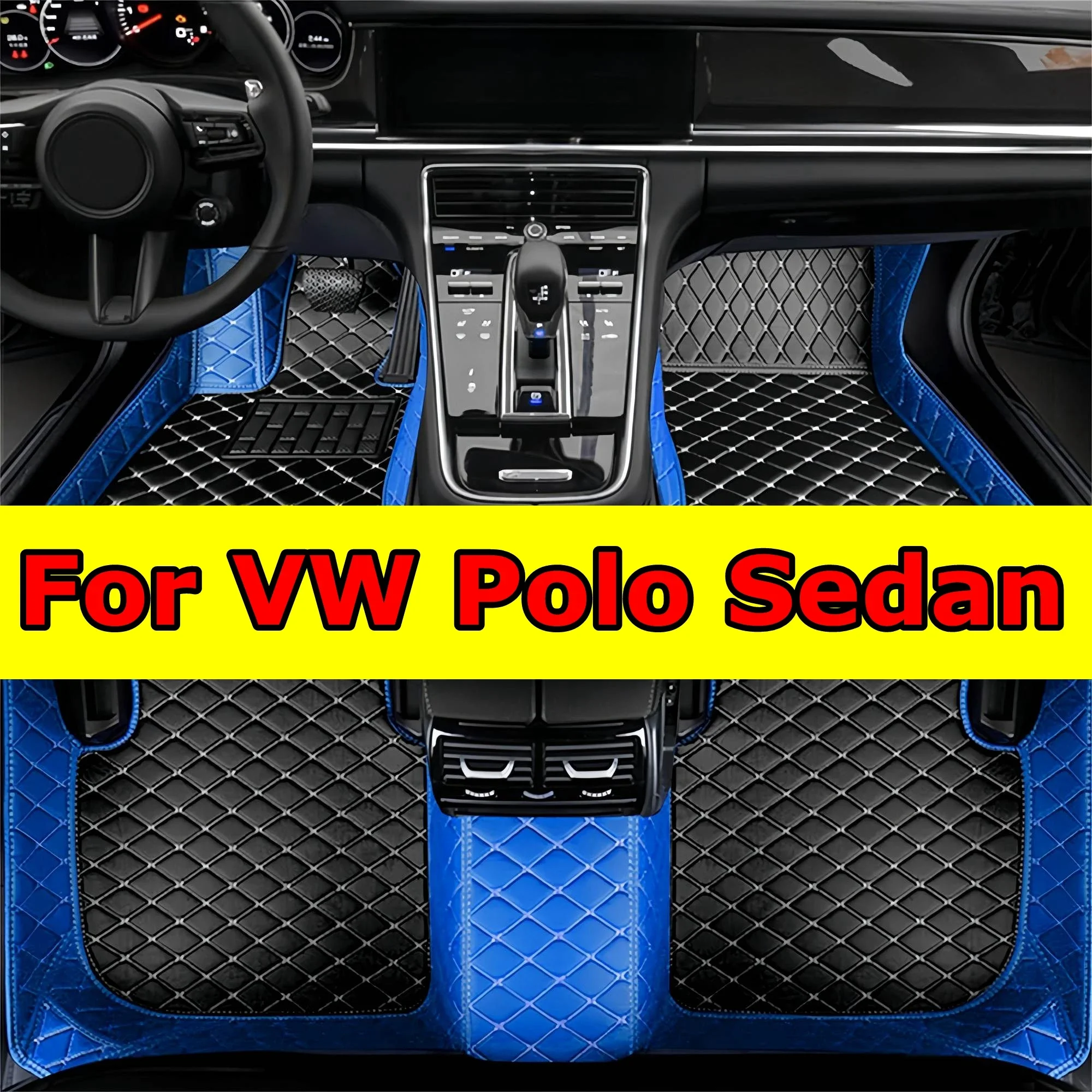 

Утолщенные автомобильные коврики для VW Volkswagen Polo Sedan 2011 2012 2013 2014 2015 2018, роскошный кожаный ковер с полным покрытием L
