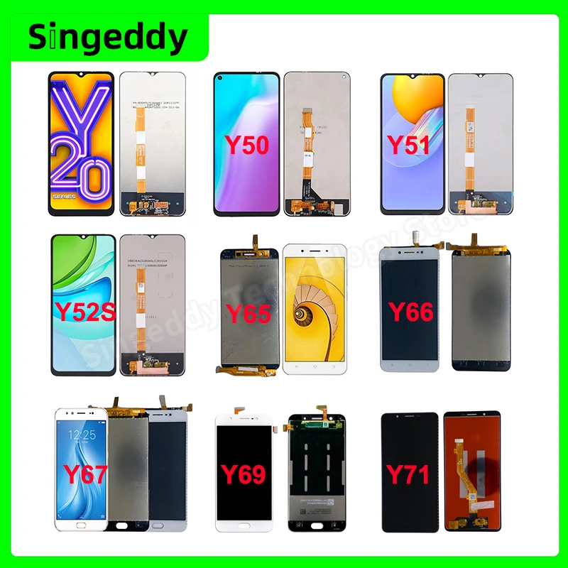 Touch Screen For VIVO, Y12 Y15 Y19 Y20 Y21 Y32 Y31 Y33S Y50 Y51 Y52S Y53 Y55 Y65 Y66 Y67 Y69 Y71 Y75 Y79 Y81 Y85 Y91 Y97 Y30 Y22