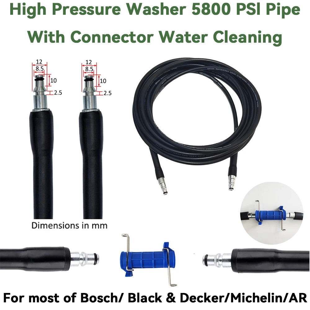 High Pressure Washer Pipe With Connector Water Cleaning Hose High Pressure Washer Extension Hose for Patriot Daewoo