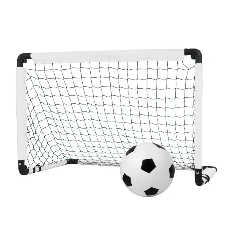 Portable Foldable Football Goals Kid Soccer Goals Lightweight Soccer Ball Net for Kids Trainning and Family Game