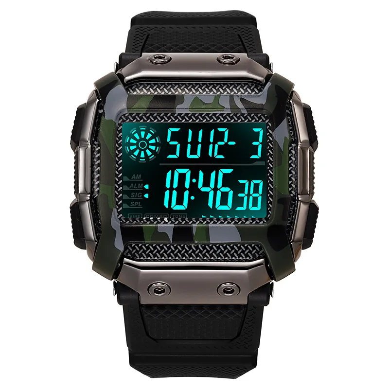 

Outdoor Military Digital Watch For Men Fashion Retro Men Watch Sports Waterproof Men Watch Multifunctional Luminous