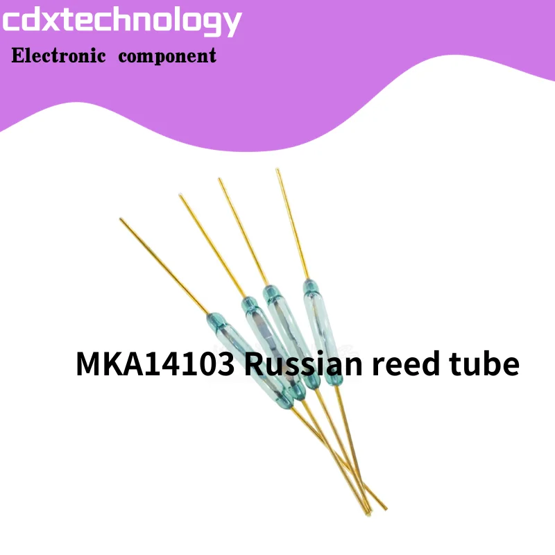 10 adet/grup MKA14103 rus kamış tüp manyetik anahtarı 2X14MM cam normalde açık tip