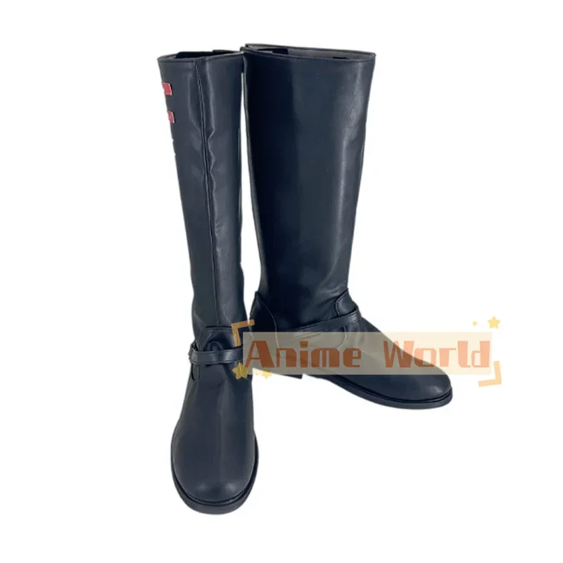 Love And Deepspace Xia Yizhou Caleb Farspace Colonel Shoes Cosplay Boots Prop Anime PU Leather Shoes Custom Made