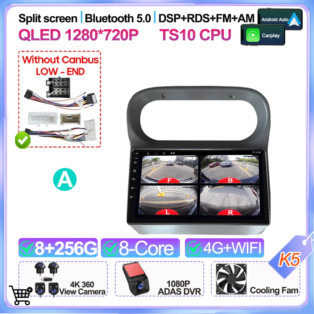 Autoradio Auto Android 16 Voor Renault Twingo 2005 2006 2007 2008 2009 2010 2012 2013 Multimedia Video Player Gps-navigatie 2din - afbeelding 1