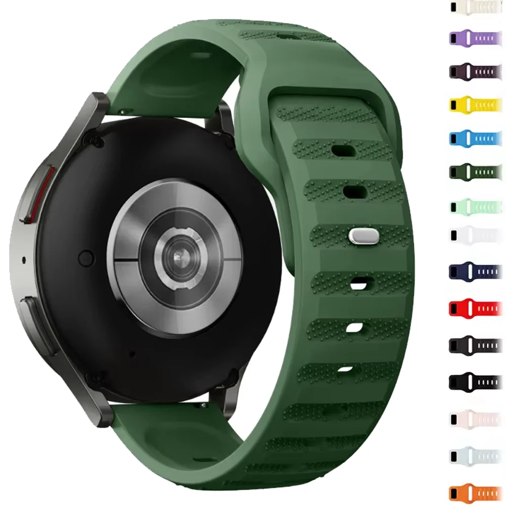 20mm 22mm Watch Band For Samsung Galaxy Watch 7 6 5 4 40mm 44mm Huawei Watch GT5-4-3 Silicone Bracelet Wristband Amazfit GTR/GTS