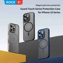 ROCK Translucent Magnetic Case for iPhone 16 Pro Max Matte Anti-Fingerprint Hard Cover for iPhone 16 Pro Compatible with MagSafe