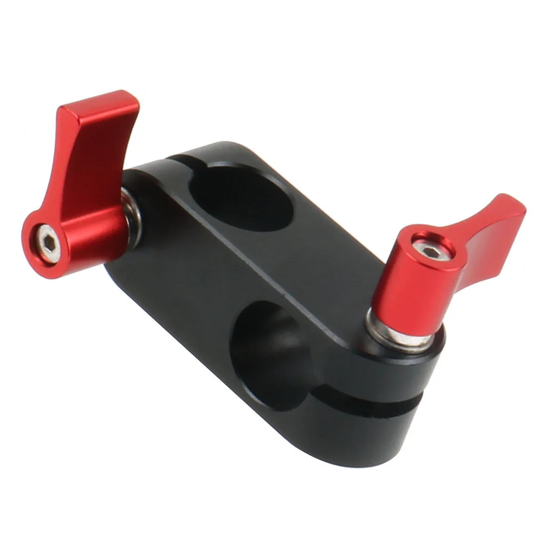 90 Grad rechtwinklige 15 mm Rohrstangenklemme M5 Befestigungsschraube für 5D2 5D3 A7S GH4 DSLR-Kamera Foto Schulter Handgriff Monitorhalter