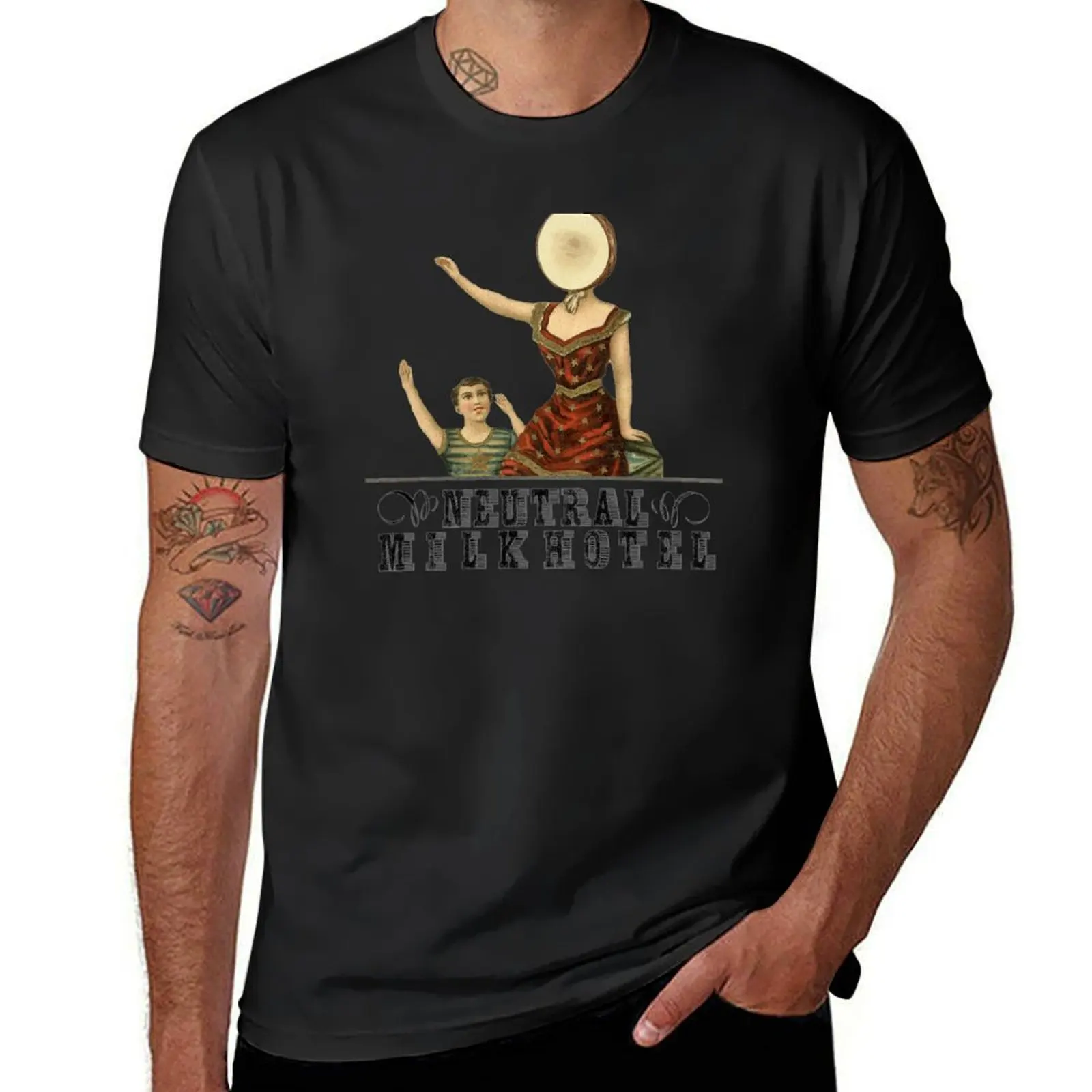 Neutral Milk Hotel - In the Aeroplane Over the Sea T-Shirt tees funnys new edition mens t shirts