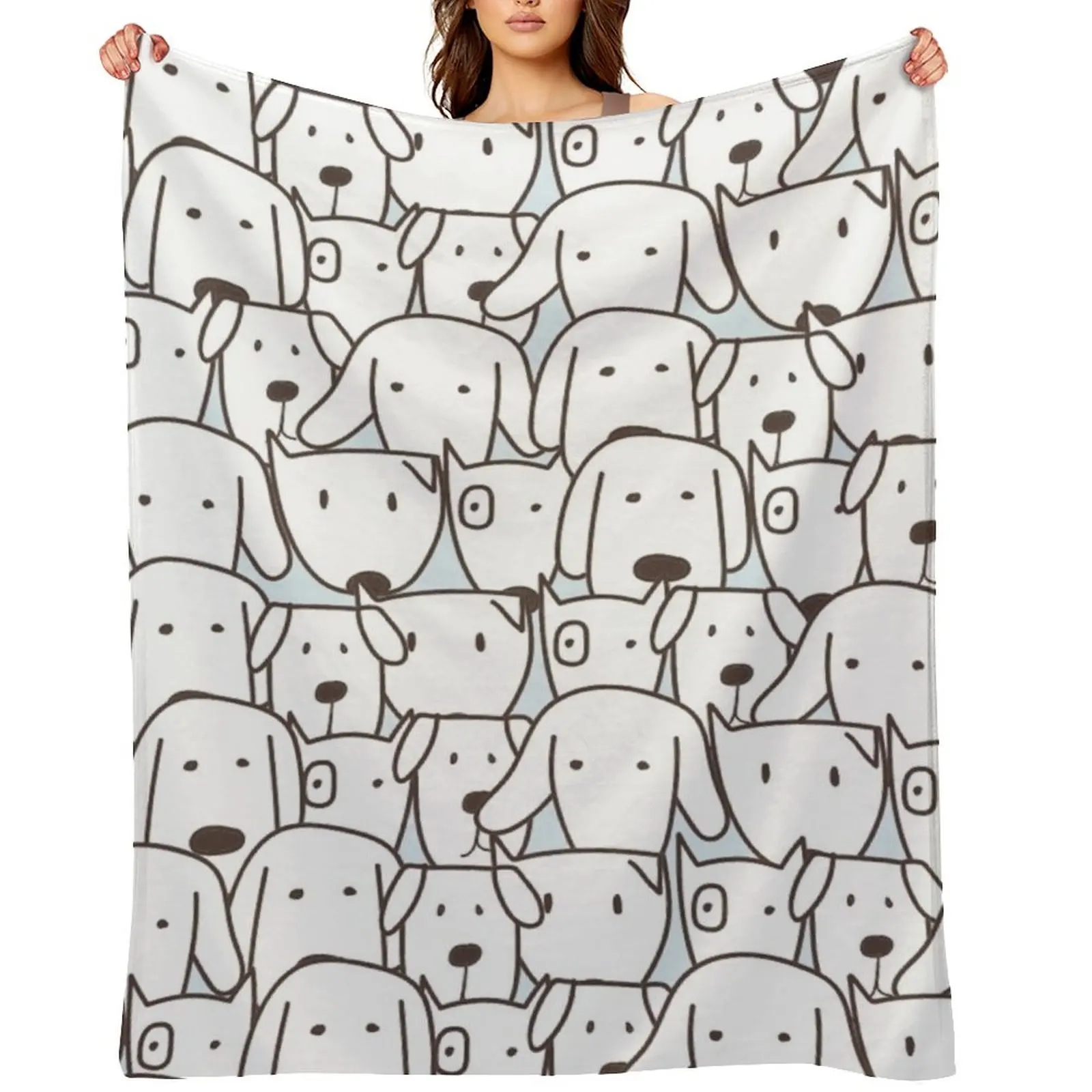 

Furry Explorers Throw Blanket Summer Plush Decorative Sofas Heavy Blankets