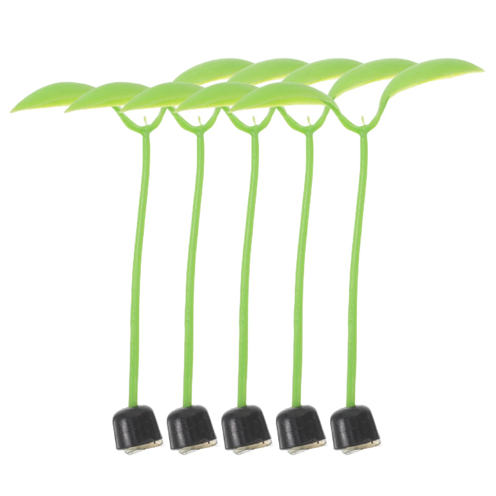 

5pcs Electric Scooter Decoration Universal Fit Cute Car Accessory For Mirror Dash Decor Green 3D Ornament Riding