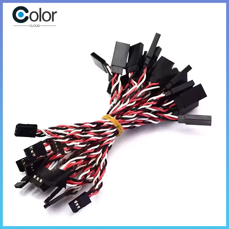 10pcs/Lot 100mm/150mm/200mm/300mm/500mm Rc Servo Extension Cord Cable Wire Lead Jr For Rc Helicopter Ariplane Fixed-Wing Drone