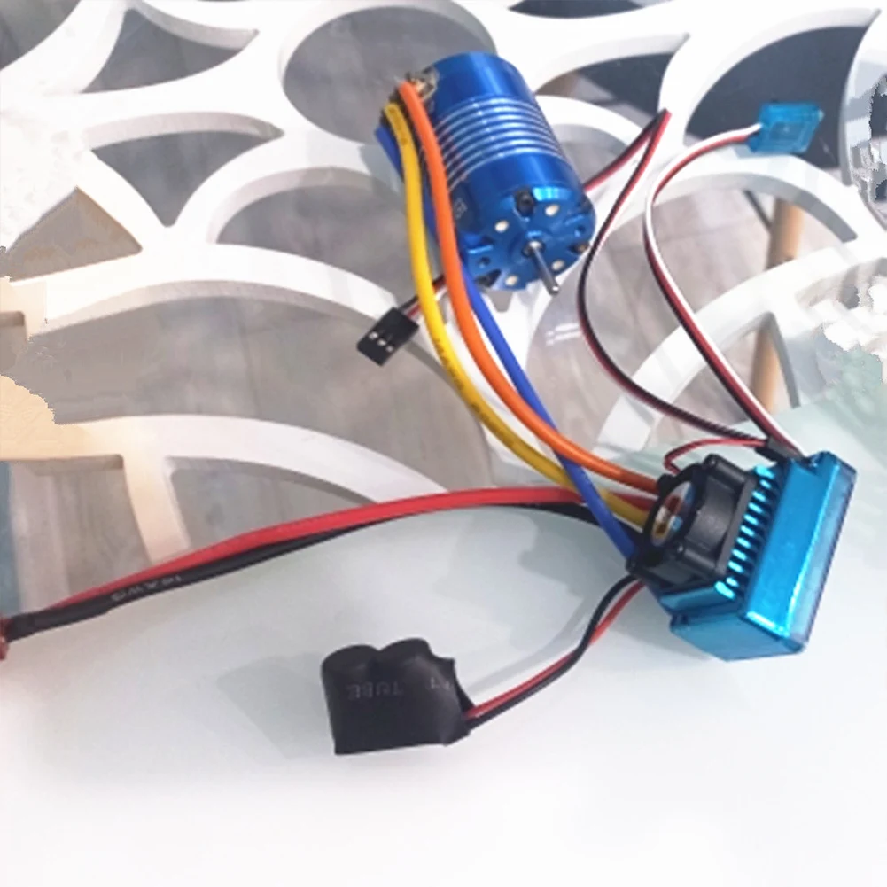 

120A RC Brushless ESC Waterproof Brushless Electronic Speed Controller Replacement Parts for 1/8 1/10 1/12 Auto Crawler Ship