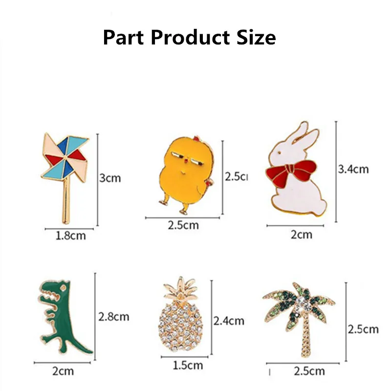 10-50Pcs Enamel Badges Pins Diversity Random Badges Personalized Fashion Pin Accessories Metal Pins Set For Backpack Clothes Bag