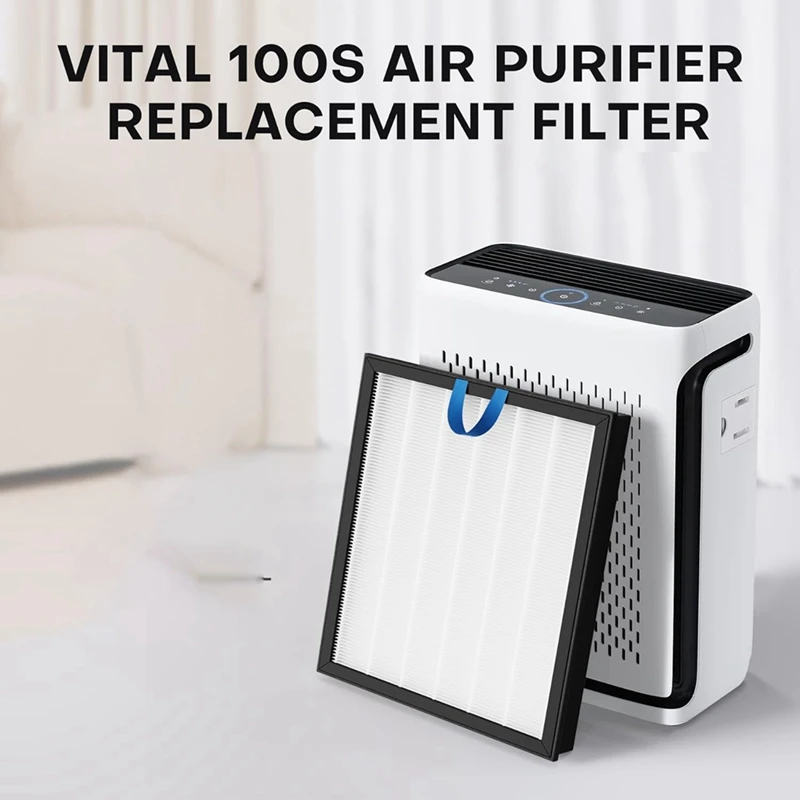 2 Packs Vital 100S Air Purifier Replacement Filter For LEVOIT Vital 100S, 3-In-1 HEPA Filter, Remove Dust, Pet Dander