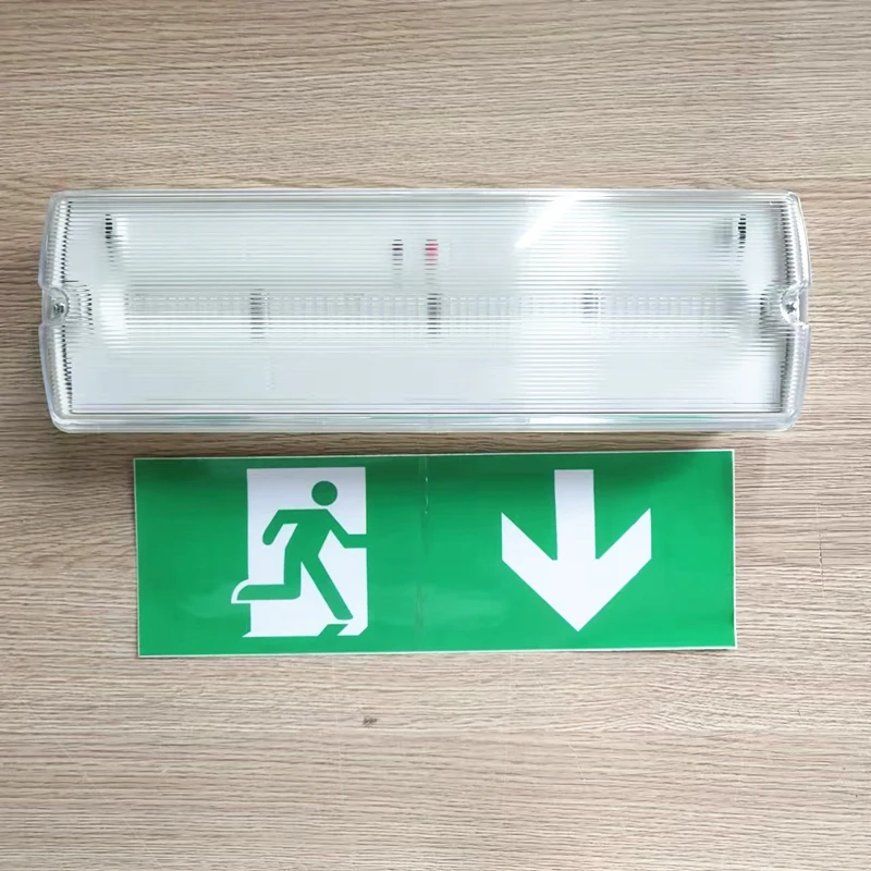 IP67 Led Emergency Light Independent Driver With Built-In 18650 Lithium Battery Emergency Lighting Exit Light