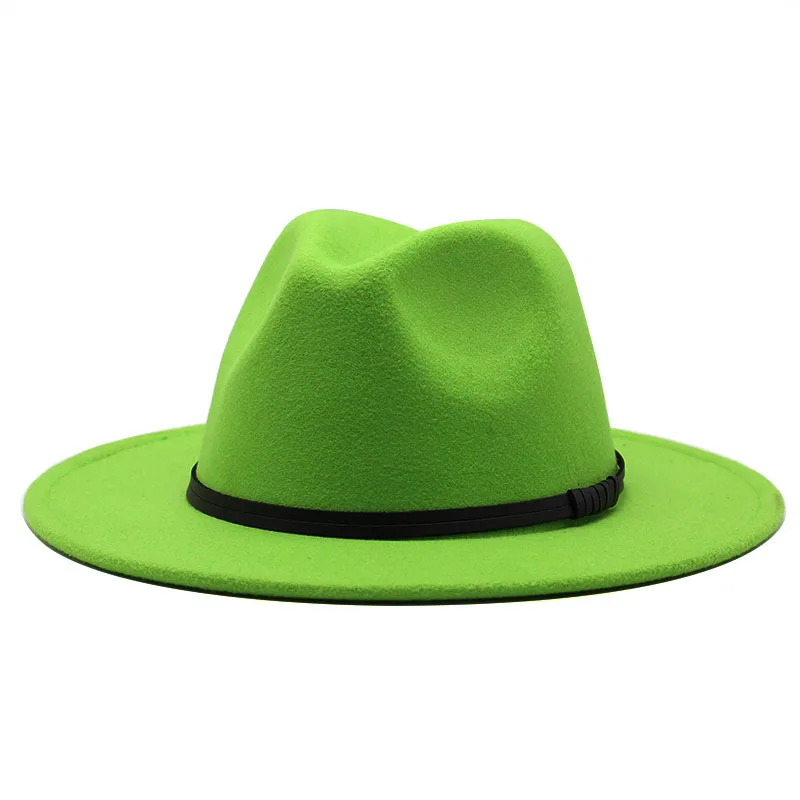 Aliexpress hotsale férfiak Nők Sztrájktörő Kalap Féleszű Gyapjú- Kuglizó Kalap Bé Káva Széleskörű Káva Fedora Core Kalap