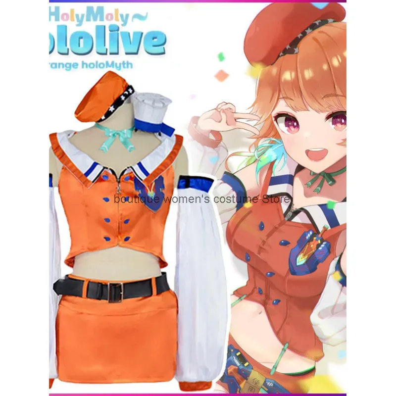 Cos Halloween Cosplay Hololive EN First Generation Cosplay Costume Phoenix Bird Little Bird You Qia La Cosplay Anime C