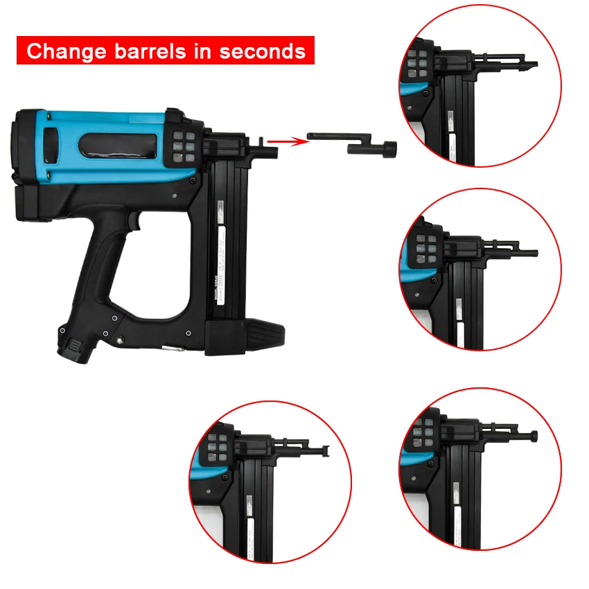 GSR40 Pneumatic Nail Gun 7. 2V Lithium Battery Electric Nail Gun Air Stapler Pneumatic Tools For Frame And Trunking 110-220V