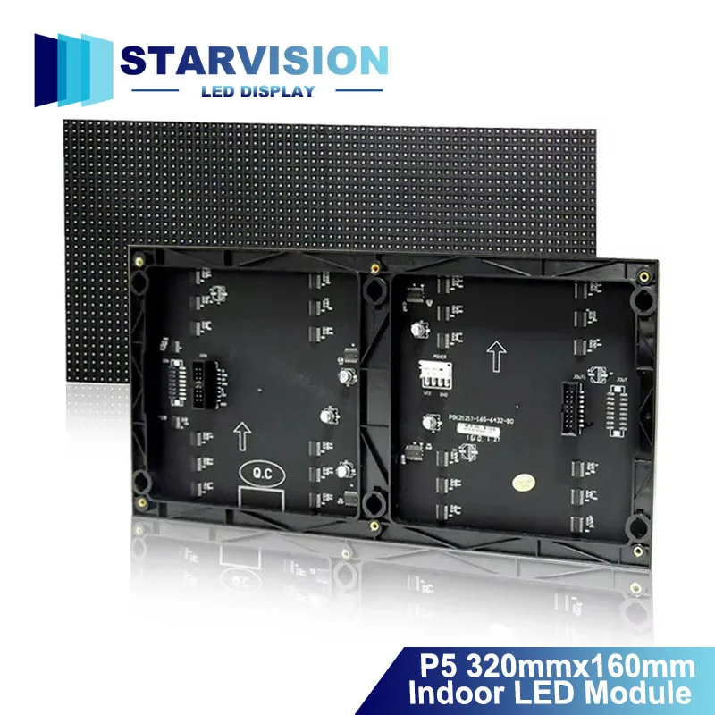 P5 Indoor SMD2121 Full Color LED Module 320x160mm HD LED Display Panel Support Text Controller