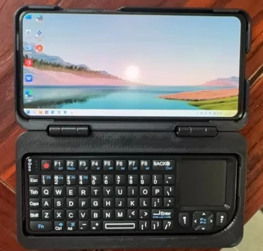 Phone Modified Windows 11 Mini Laptop Snapdragon 855 12GB+512GB Dual System Win11 Android Touchscreen for Stock Trading Office