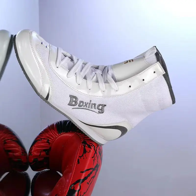

Classic Brand Comfortable Breath Gym Training Shoe Competition Sport Boxing Fighting Boots Designer Plus Size Wrestling Shoe