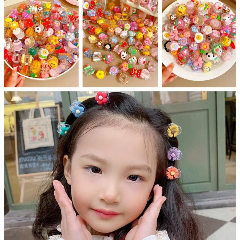 

Student Hair Clips Children's Cute Clip Little Girl Barrettes Headwear Acrylic Small Hairpin For Women Girls Fashion Accessory