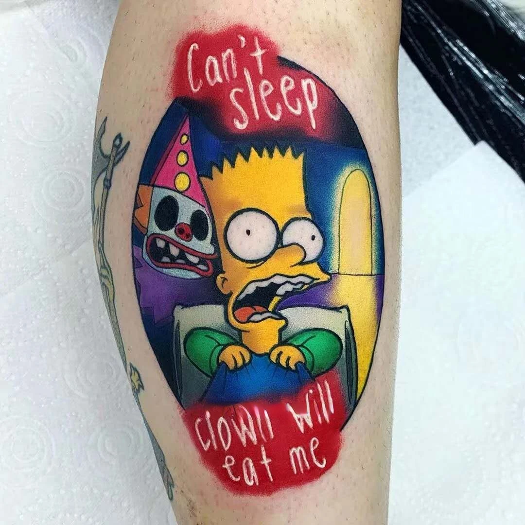 

Cartoon Funny Family Bart Temporary Tattoo Anime Waterproof Tatoo Durable Body Art Leg Arm Fake Tatto Sticker for Women Man Kid