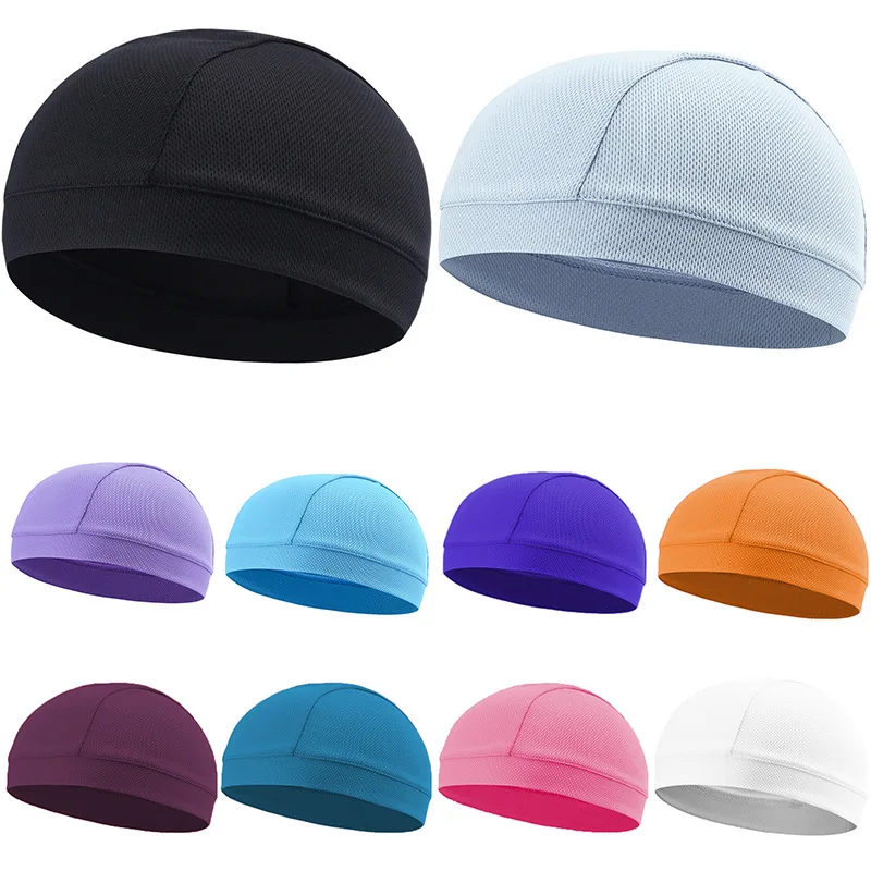 

Summer Cooling Skull Cap Helmet Lining Breathable Sweat Wicking Cycling Sports Running Hat Comfortable Outdoor Cap Quick Dry Cap