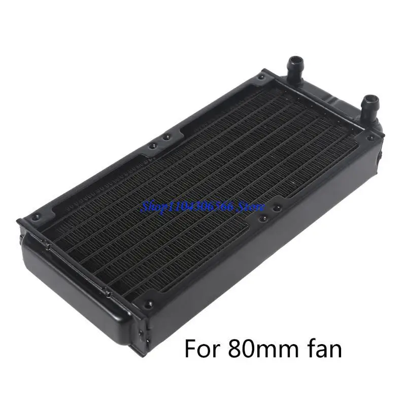 02DD Aluminum Water Cooling Radiator 10 Tubes Heat Exchanger CPU Heatsink Cooler Fast Heat Dissipation for PC Computer