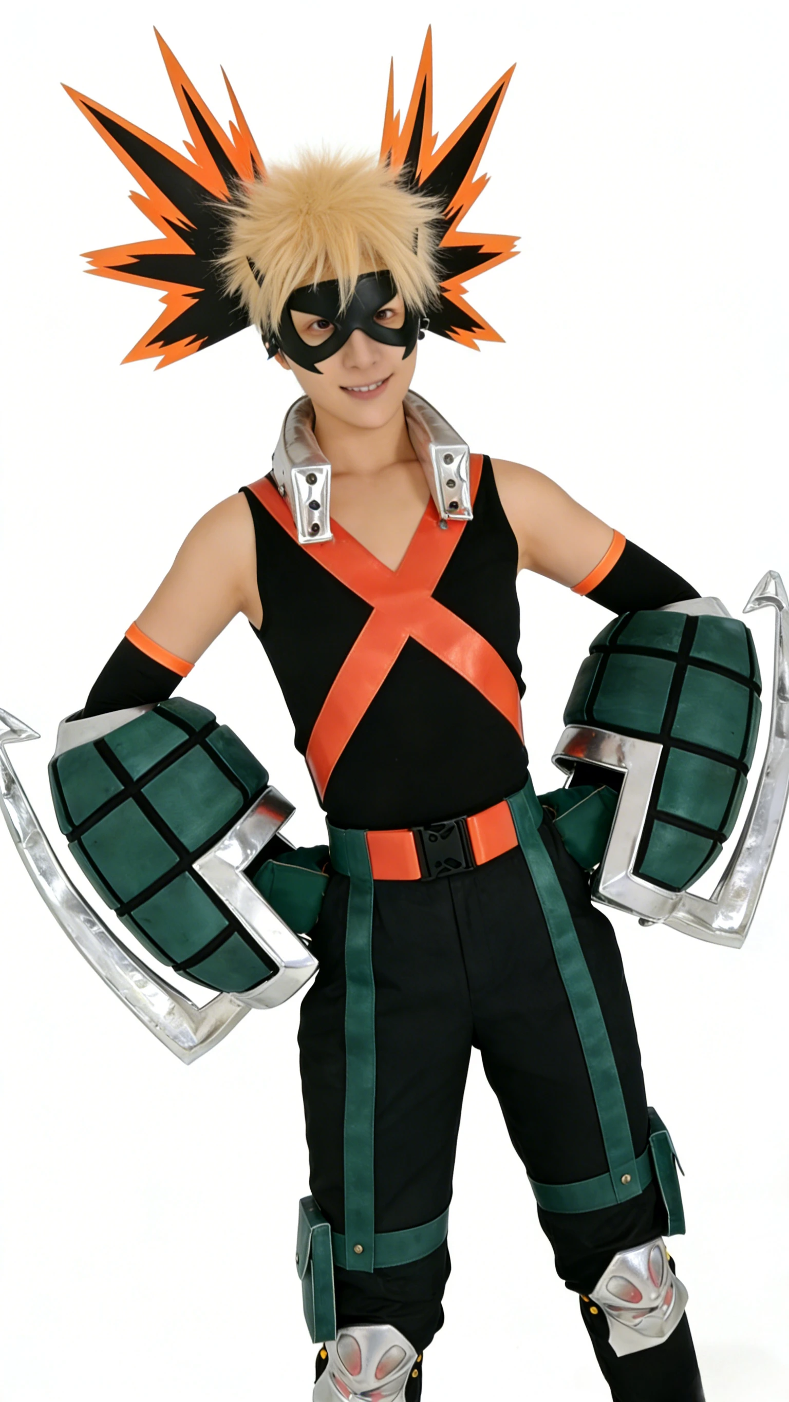 Anime My Hero Cosplay Bakukou Katsuki getransformeerd in een rollenspelkostuum Het nieuwste gevechtskostuum voor volwassenen, truien en pruiken