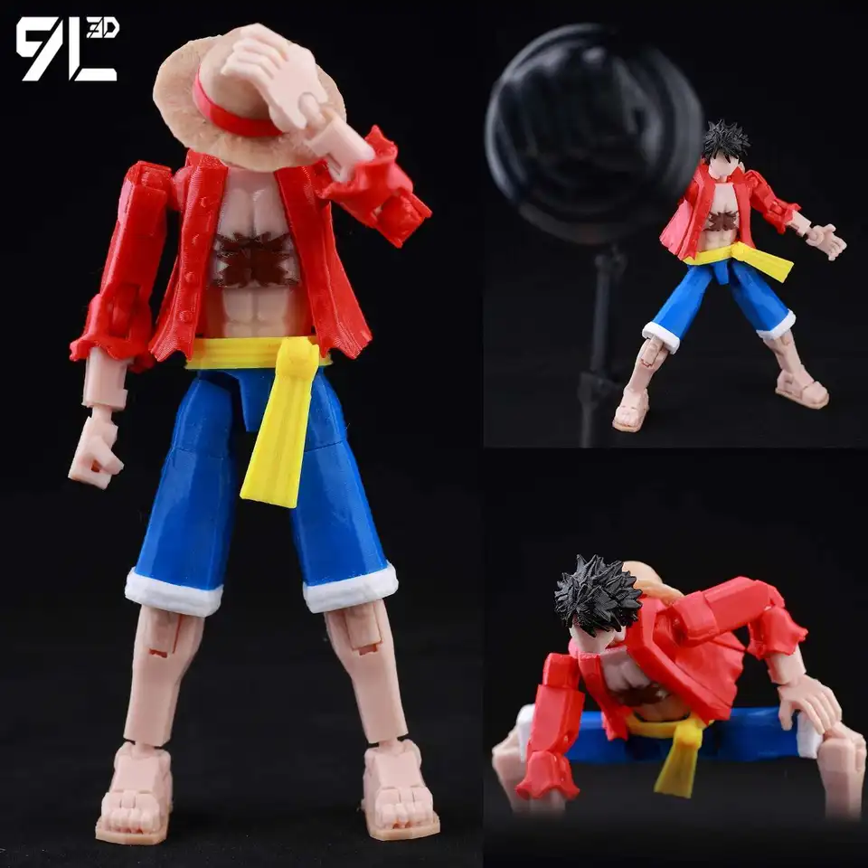 9L3D Printed Anime Naruto Demon Slayer Pirate Hunter Greenblade
