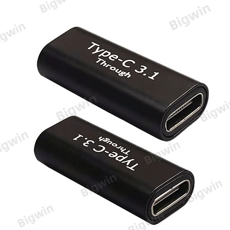 USB 3.1 Type C Female to Female Coupler Adapter 10Gbps, USB-C F/F Extender Connector, Metal Shell Straight Through Adapter for