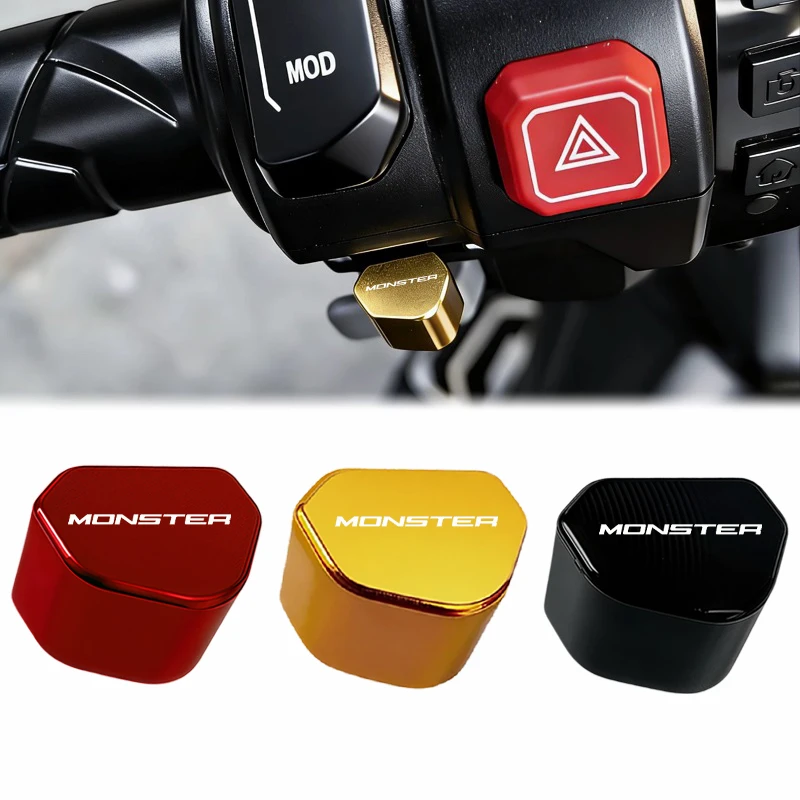 

Motorcycle turn signal switch button modification turn key cap For DUCATI MONSTER 695 696 796 797 821 Monster 1200 1200S 1200R