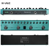 Pedal multiefectos para guitarra M-vave Tank-G, 36 preestablecimientos, 9 ranuras para preamplificador, EQ de 3 bandas, 8 ranuras para cabina IR, 3 modulación/retardo/efecto de reverberación