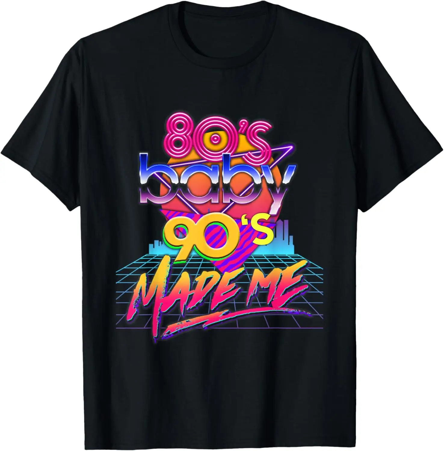 1980s 80s Baby 1990s 90s Made Me Vintage Retro Costume Party T-Shirt Unisex Summer Streetwear Tops Customizable Camisas
