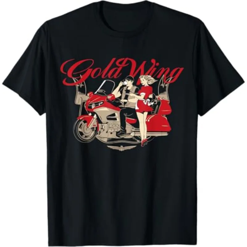 

Honda Men and Women T-shirt Summer New Racing Motorcycle Riding Short Sleeves Goldwing Club Motorcycle Rider Casual Trend Top