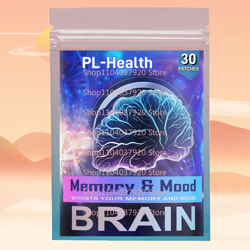 30-pleisters Hersengeheugen en stemmingsondersteuning Transdermale pleisters voor concentratie, helderheid en focusondersteuning