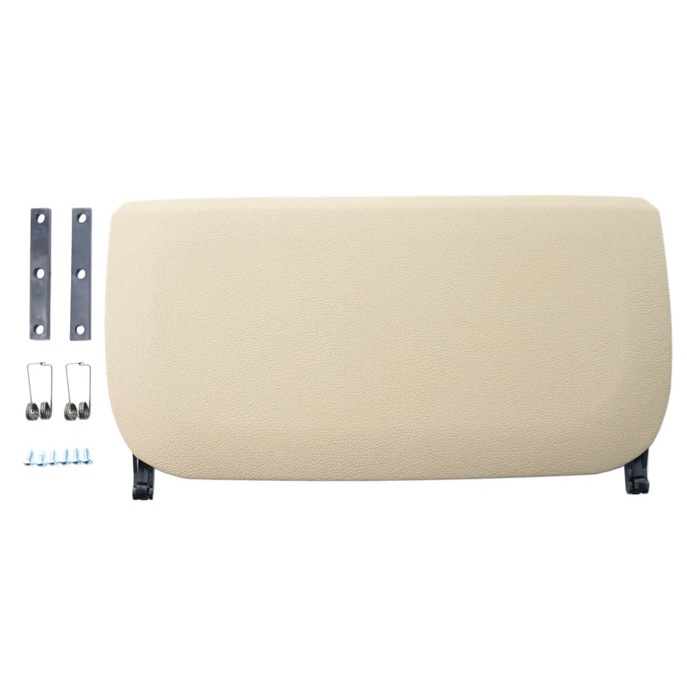 Backrest Pocket Cover PU Leather Back Storage Pocket Panel Cover for 5/7 Series F10 F11 F07 F01 F02 Beige