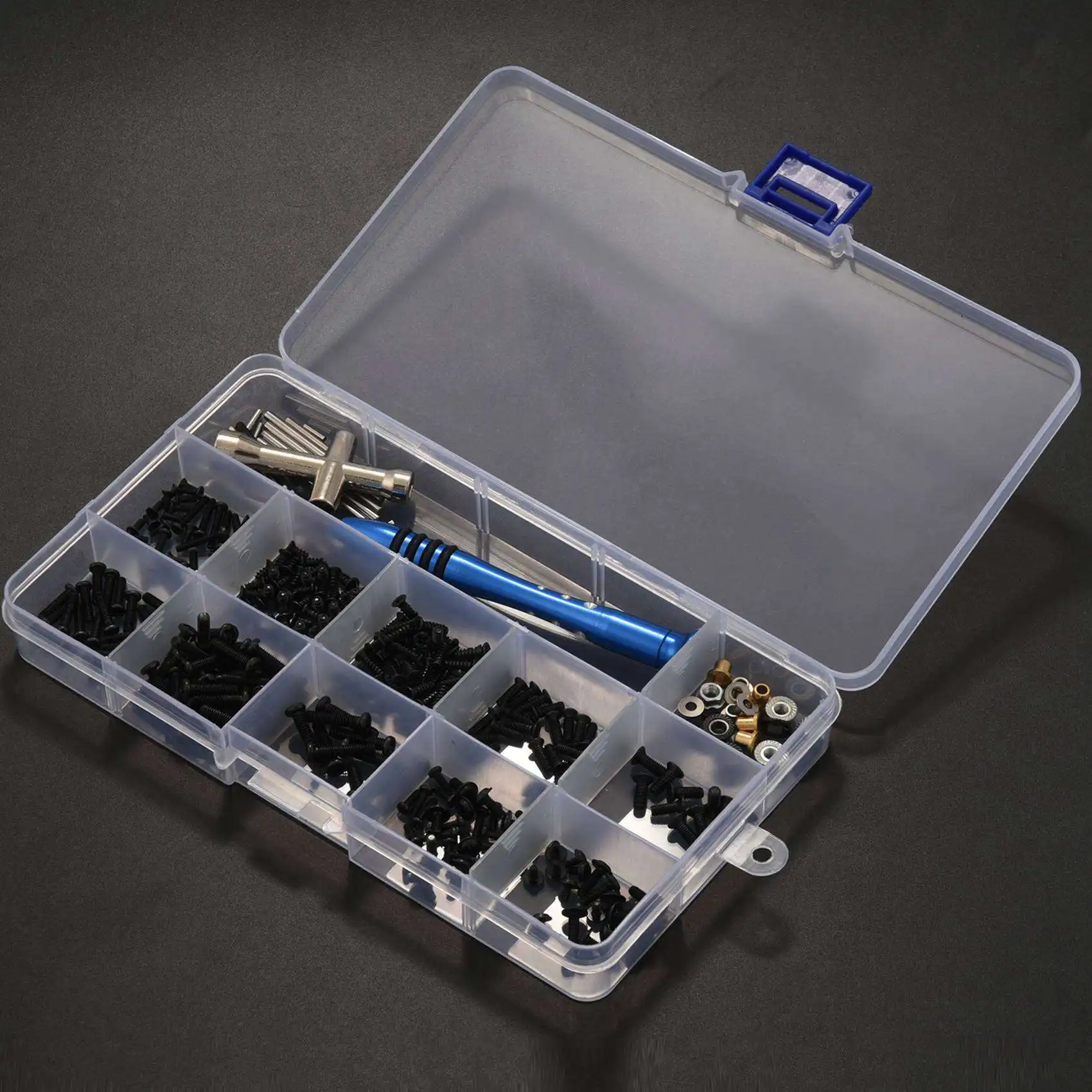 

AS96-10 Set M2 M2.5 M3 Screw Fastener Kit Cross Sleeve Hex Wrench Swing Pin Screws For Wltoys 144001 1/14