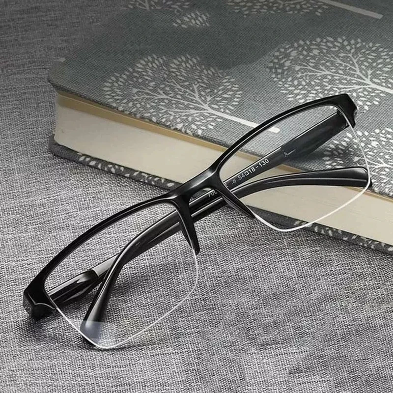 

Half Frame Reading Glasses Ultralight Square Presbyopic Glasses Men 2 PCS Women Classic Farsighted Eyewear Diopter +75 To +400