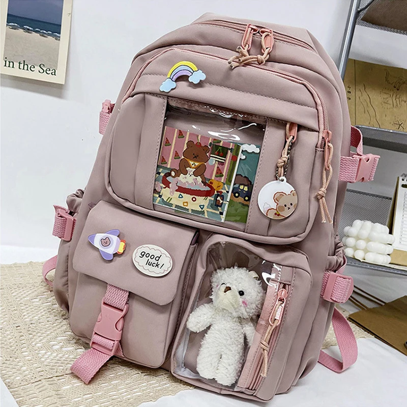 Shoulder Bag Lightweight Large Capacity High School Students Middle School Students Schoolbag Leisure Fresh Girls Backpacks